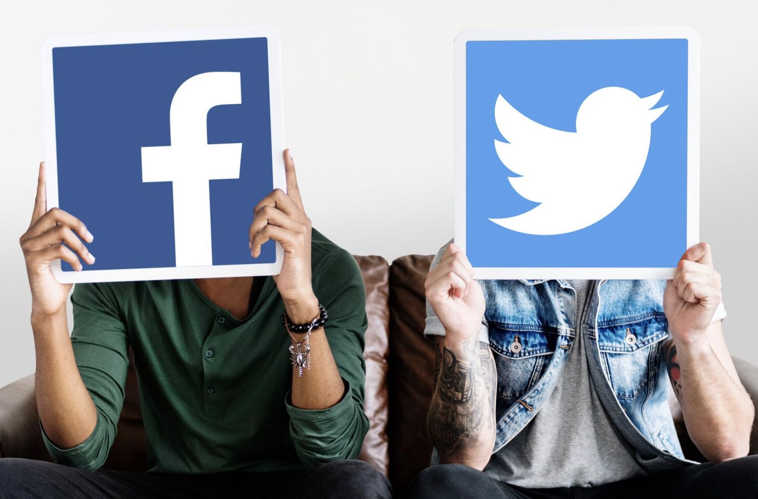 facebook and twitter