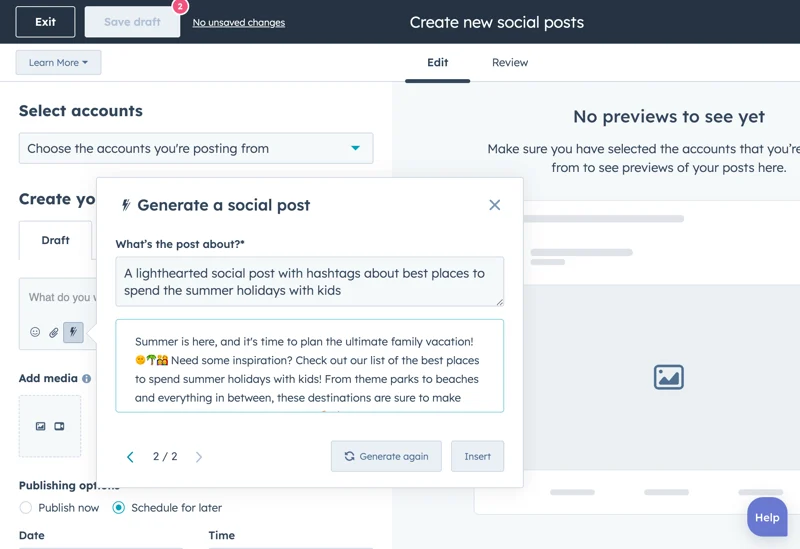 hubspot ai sales and marketing tools