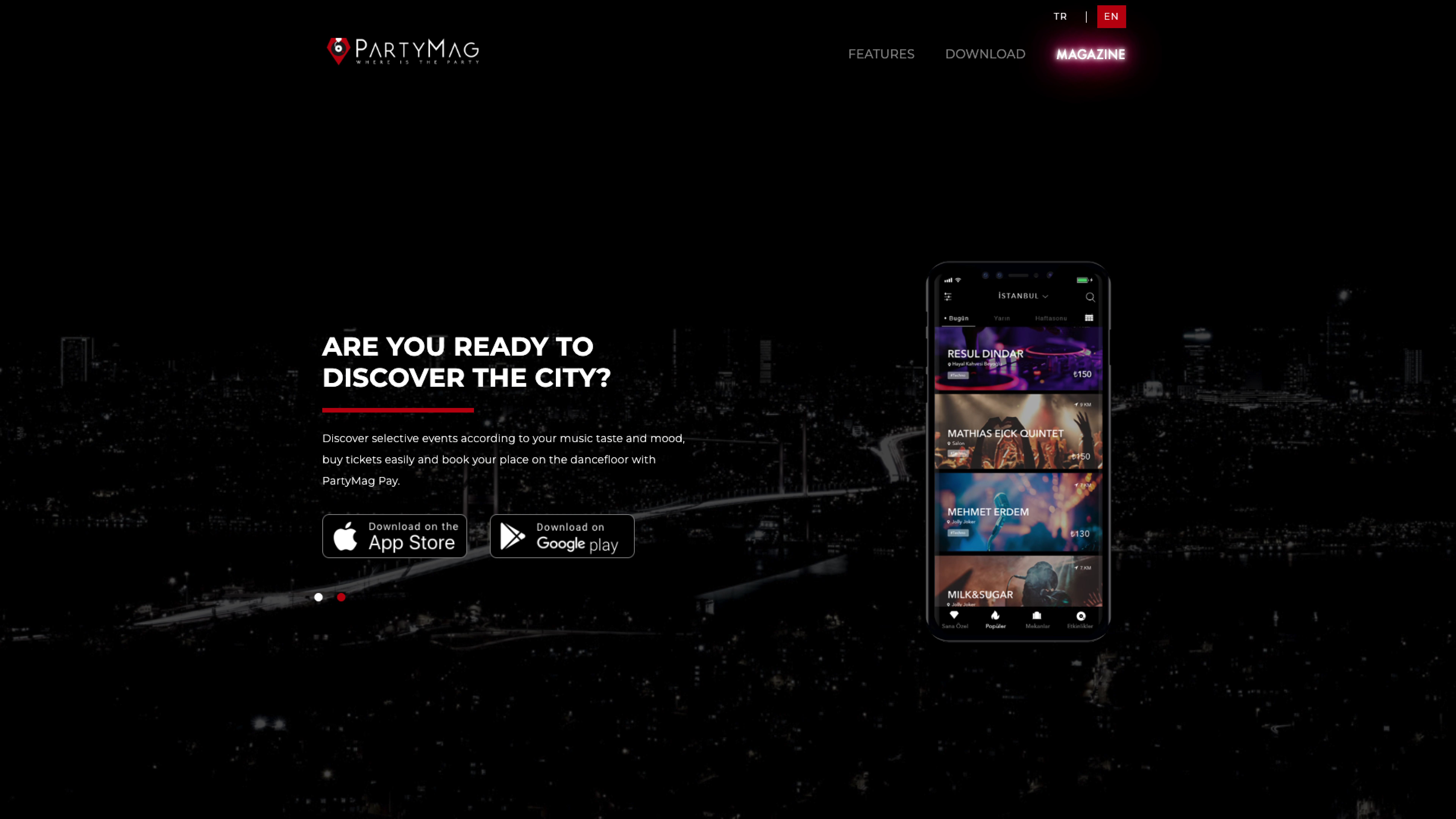 Partymag Website