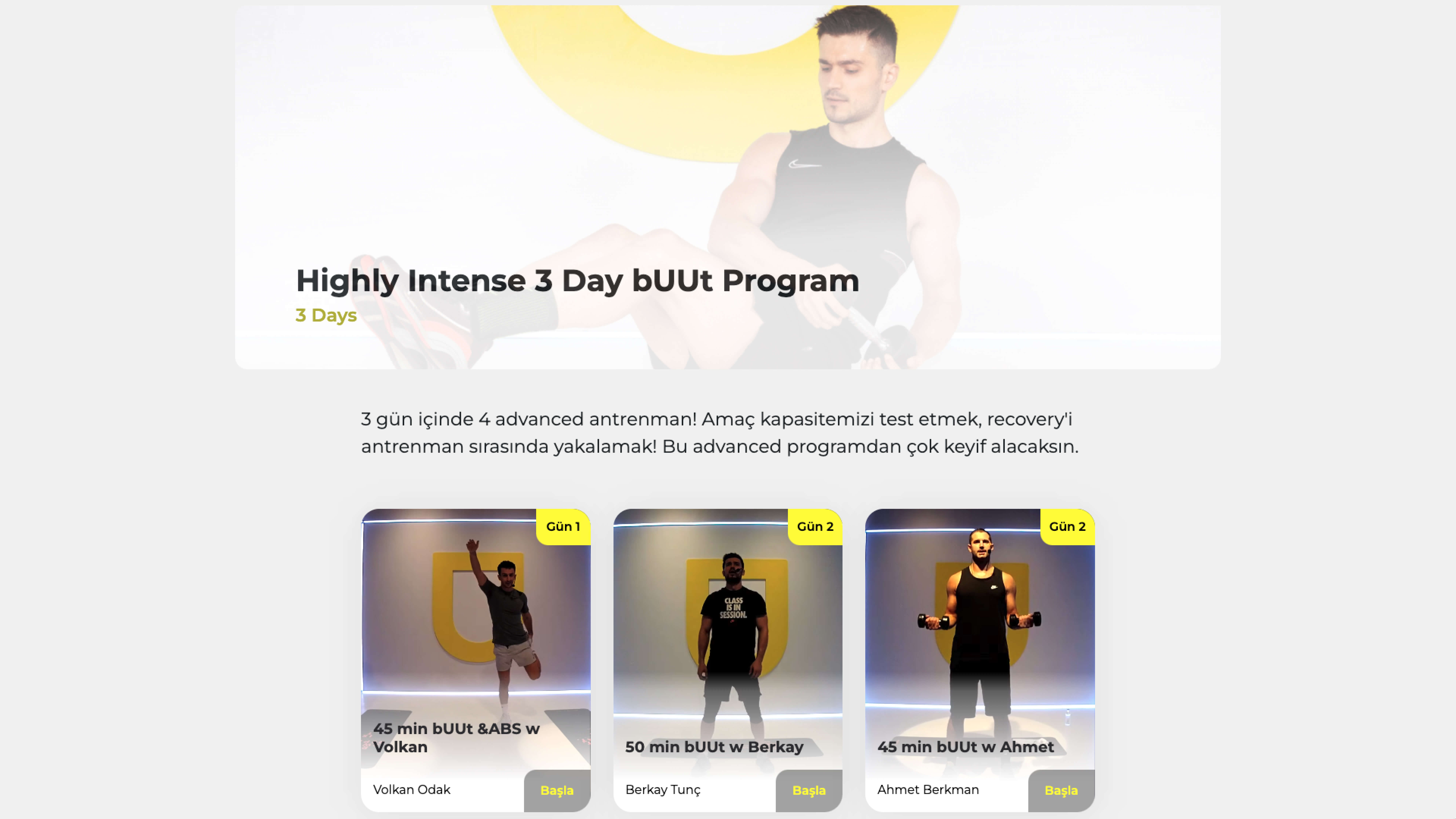 Ulive Fitness Workout Program