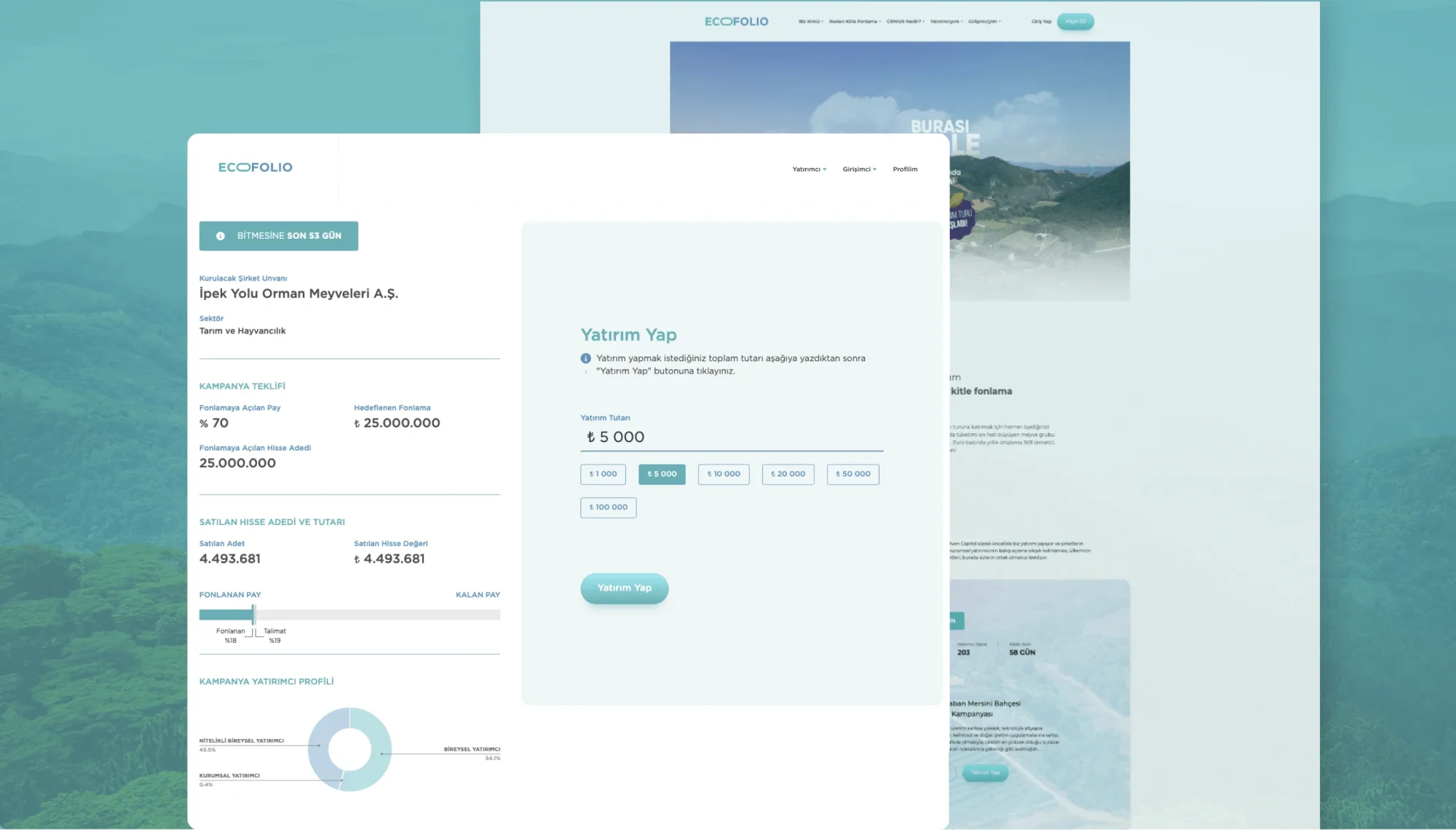 Ecofolio Yatırım Yap Ekran Görüntüsü