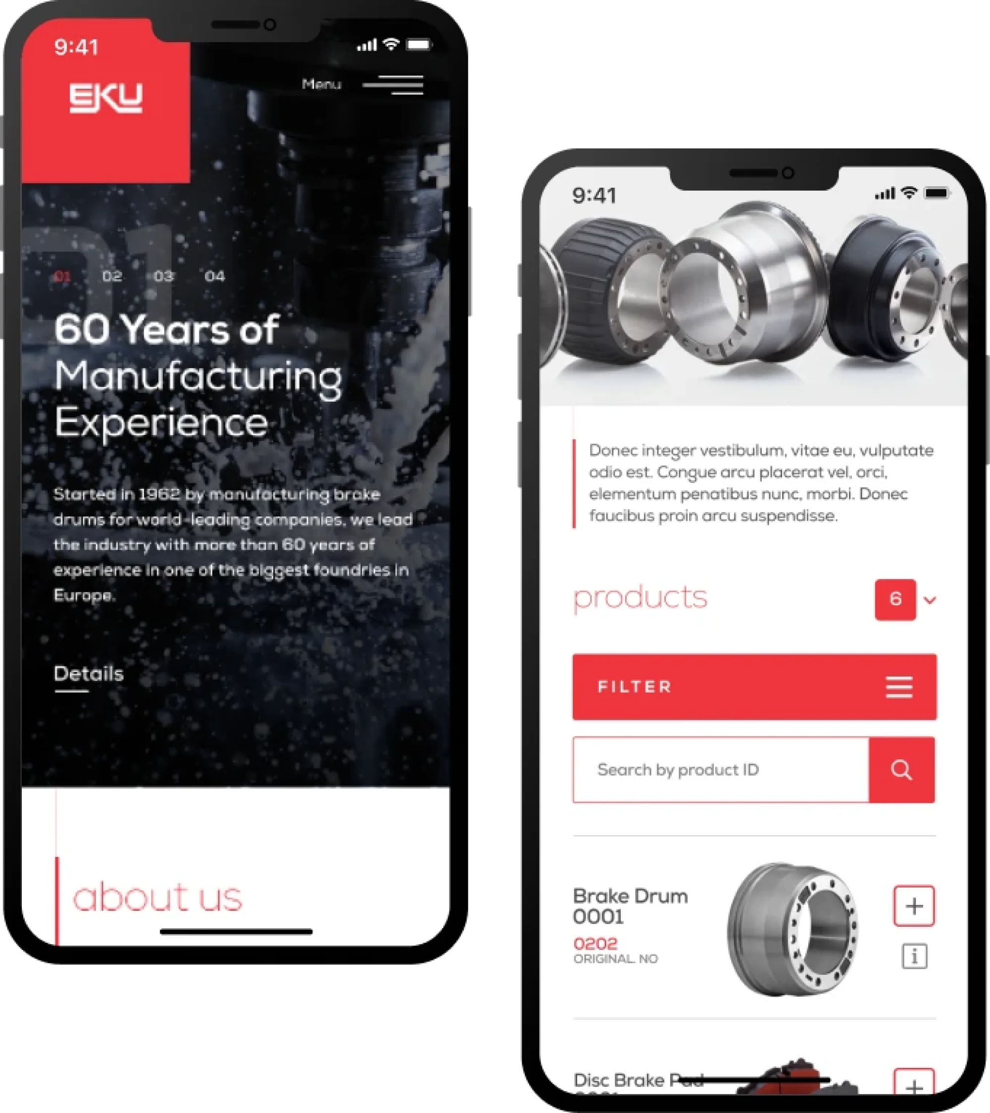 EKU Website Mobil Aray&uuml;z Tasarımı UI Design