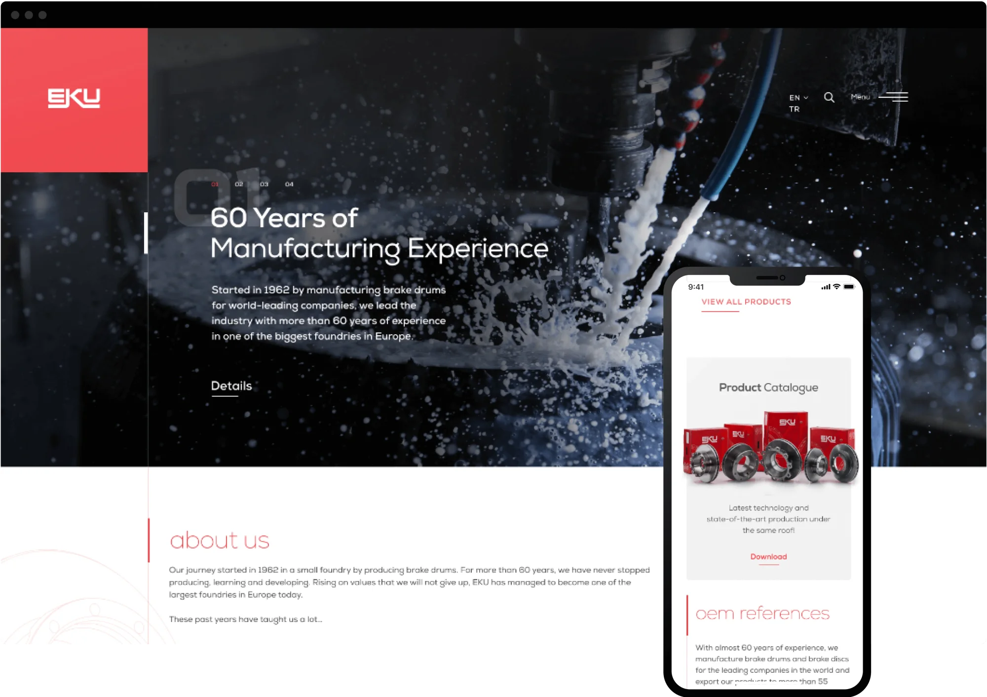 EKU Website Aray&uuml;z Tasarımı UI Design