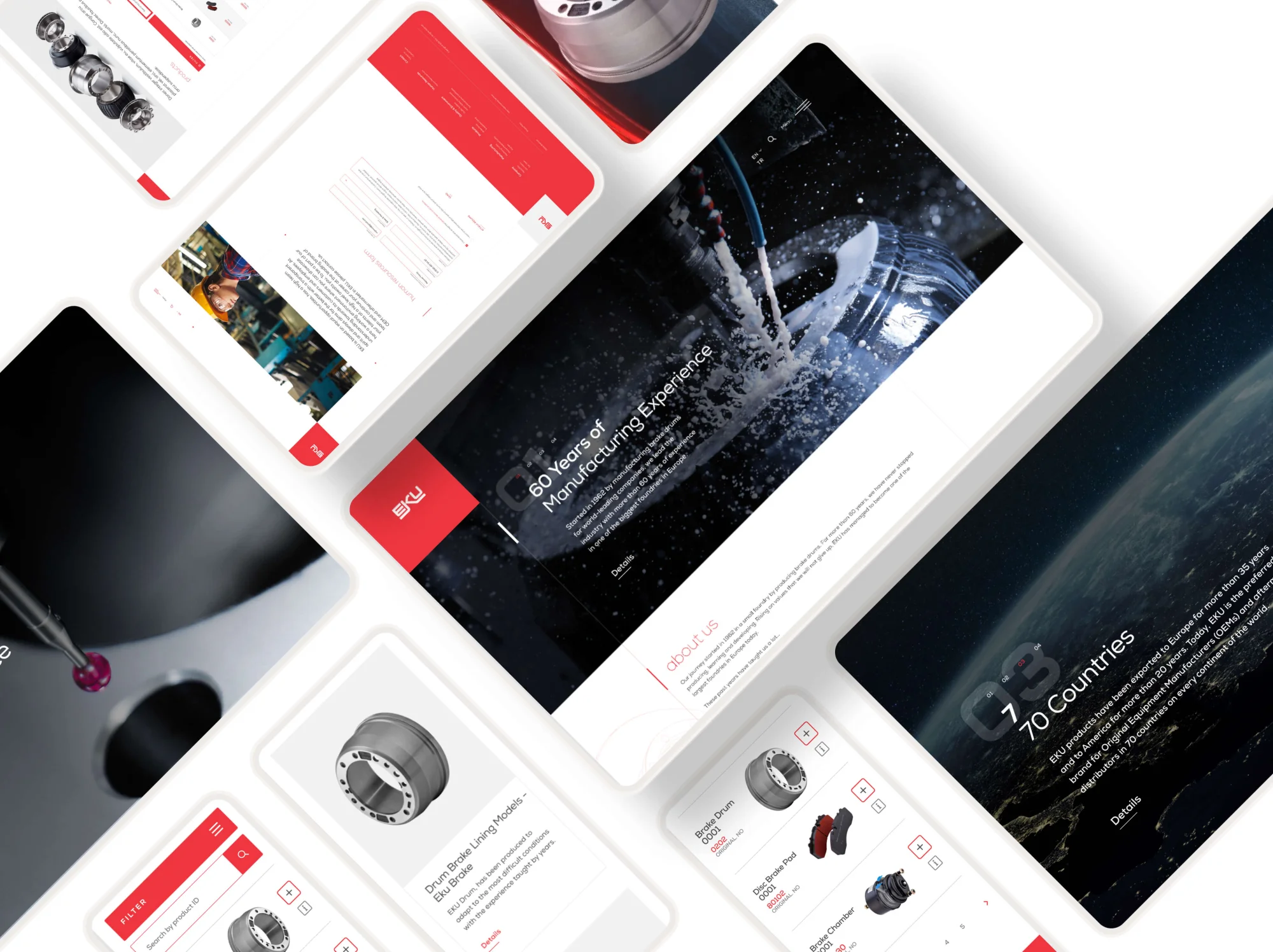 EKU Website Aray&uuml;z Tasarımı UI Design
