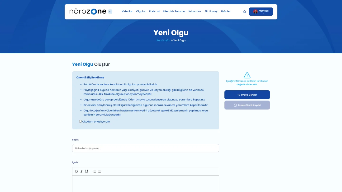 Zone Intranet Portal Dünyası Nörozone Olgular